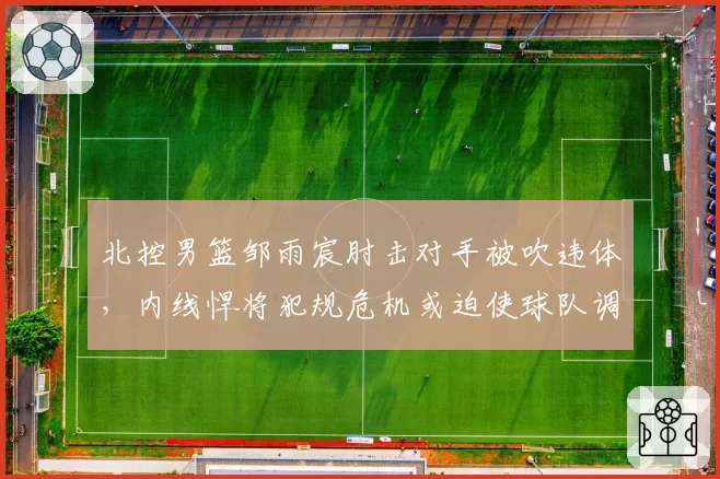 北控男篮邹雨宸肘击对手被吹违体,内线悍将犯规危机或迫使球队调整轮换策略